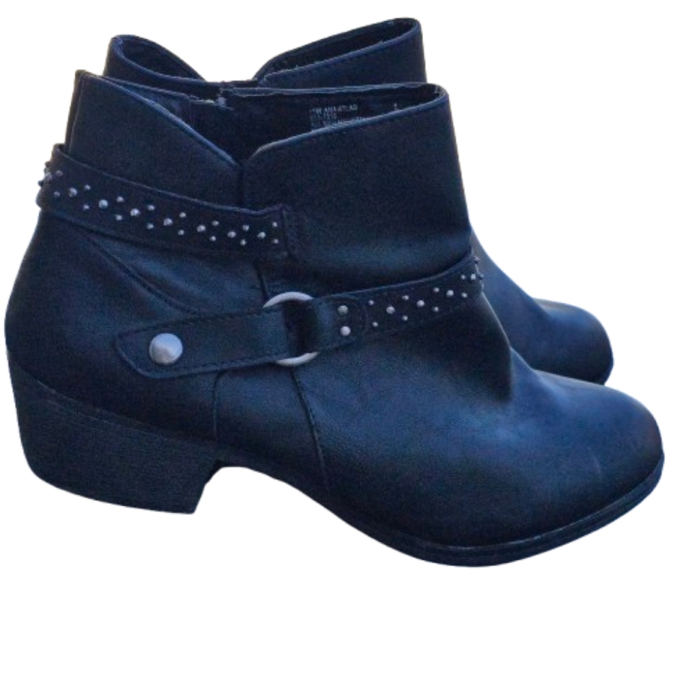 Liz Claiborne Women's Black Ankle Boots Booties Sz 10